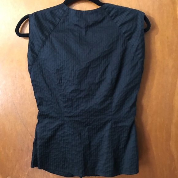 EUC Lena Hoschek Button Up Sleeveless Business Top, Black - Size S - Picture 5 of 7